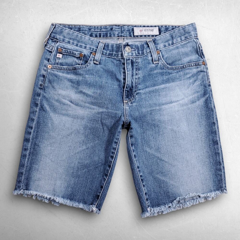 AG Adriano Goldschmied The Nikki Shorts Women 27 Blue Denim Relaxed Skinny Boho